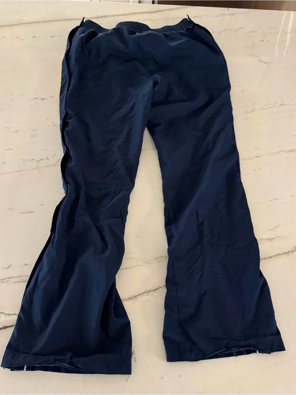 Navy Midshipmen Sweatpants L Blue Champion Tear Away Polyester